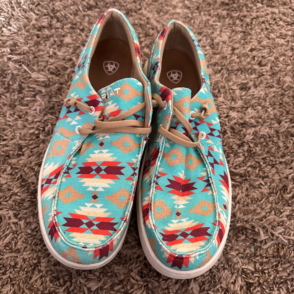 Ariat Turquoise Patterned Casual Shoes
